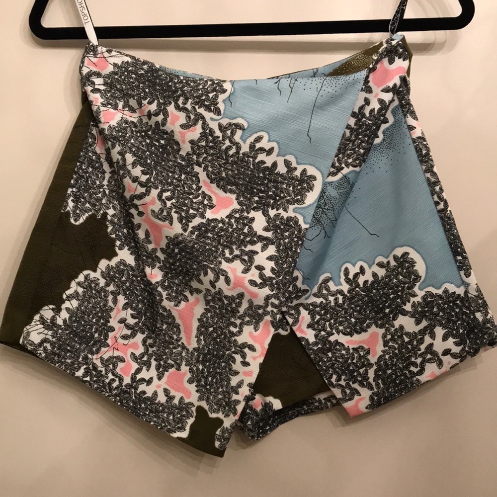 Topshop printed skort